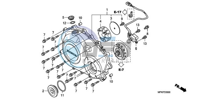 RIGHT CRANKCASE COVER