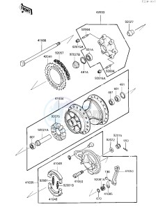 KL 250 D [KLR250] (D2-D3) [KLR250] drawing REAR HUB_BRAKE_CHAIN