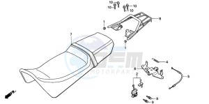 NSR50F drawing SEAT