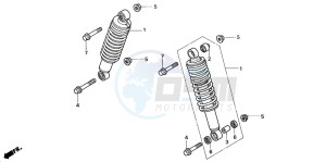 TRX350FM FOURTRAX 350 4X4 drawing FRONT CUSHION