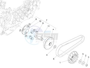 PRIMAVERA 125 4T 3V IE ABS-NOABS E3-E4 (EMEA) drawing Driving pulley