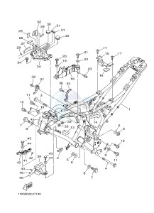 MT07 700 (1WS6 1WS8) drawing FRAME