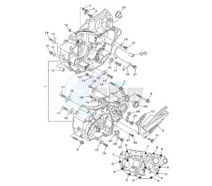 YZ F 450 drawing CRANKCASE