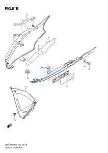 GSX-R600 (E2) drawing UNDER COWLING (MODEL L0)