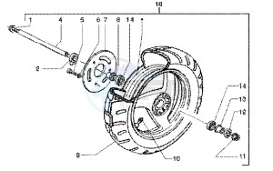 Runner 50 SP drawing Front wheel