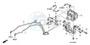 CB1300SA9 UK - (E / ABS BCT MKH MME TWO TY2) drawing ABS MODULATOR