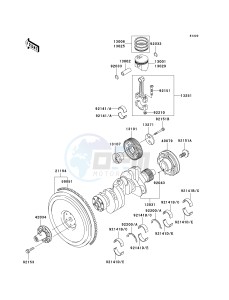 KAF 950 C [MULE 3010 TRANS4X4 DIESEL] (C7F) C7F drawing CRANKSHAFT_PISTON-- S- -