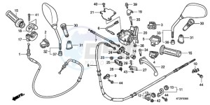 PES125R9 Europe Direct - (ED / STC 2ED) drawing HANDLE LEVER/SWITCH/CABLE