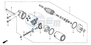 VTR1000SP VTR1000SP-2 drawing STARTING MOTOR