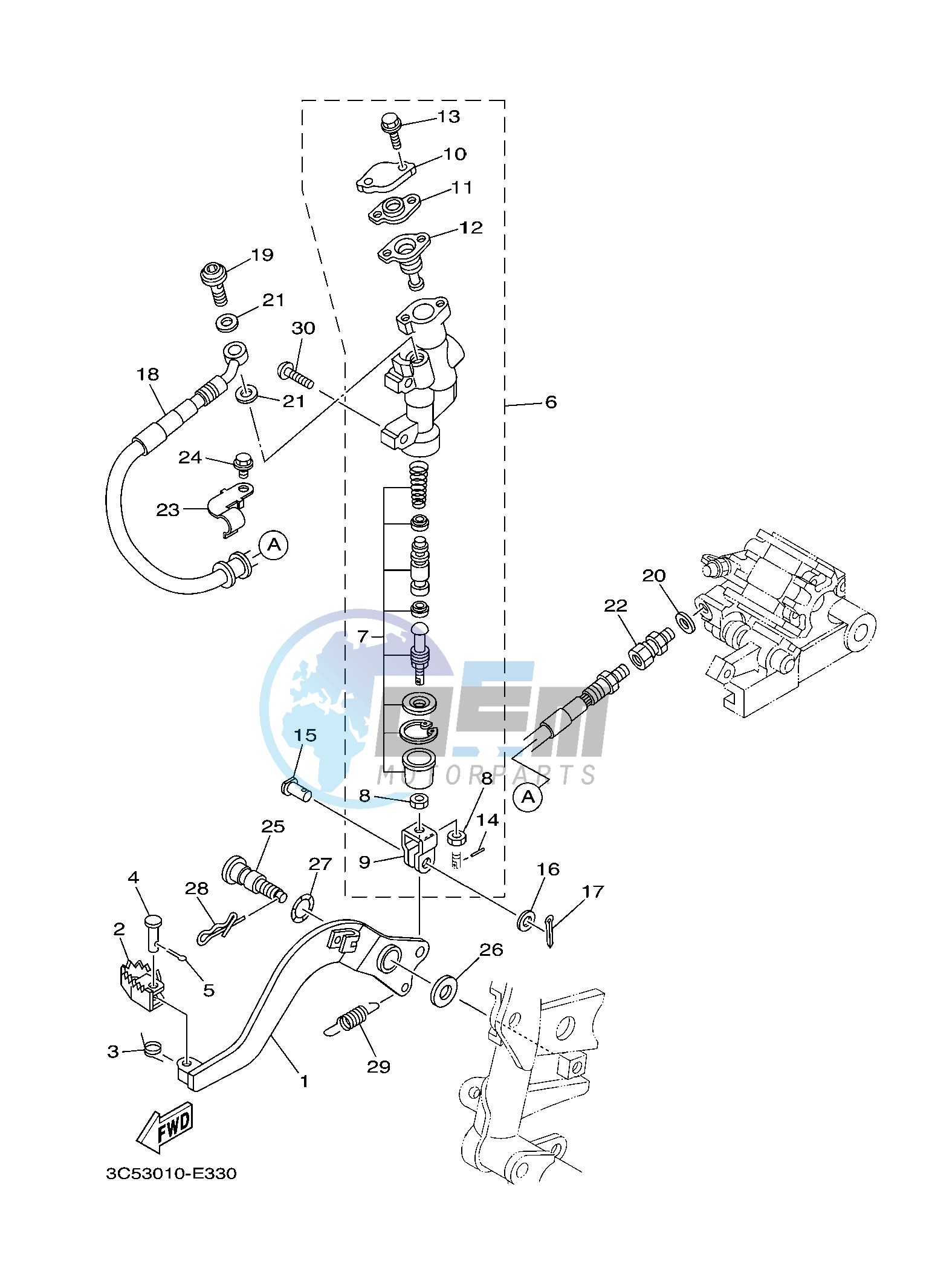 REAR MASTER CYLINDER