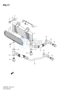 SV650S (E2) drawing OIL COOLER