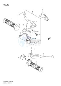 TU250X (E3) drawing HANDLE LEVER