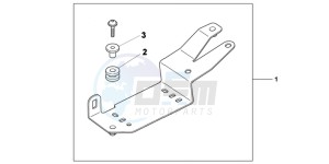 VFR1200XDC drawing ALARM & FOG LAMP DRIVER BRACKET KIT