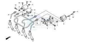 CBF600S drawing IGNITION COIL (CBF600S8/SA8/N8/NA8)