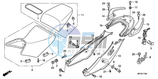 SEAT/SEAT COWL