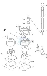 DF 250 drawing Water Pump