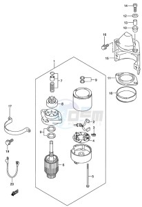 DT 140 drawing Starting Motor (2000 to 2001)