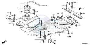 TRX250TEH Europe Direct - (ED) drawing FUEL TANK