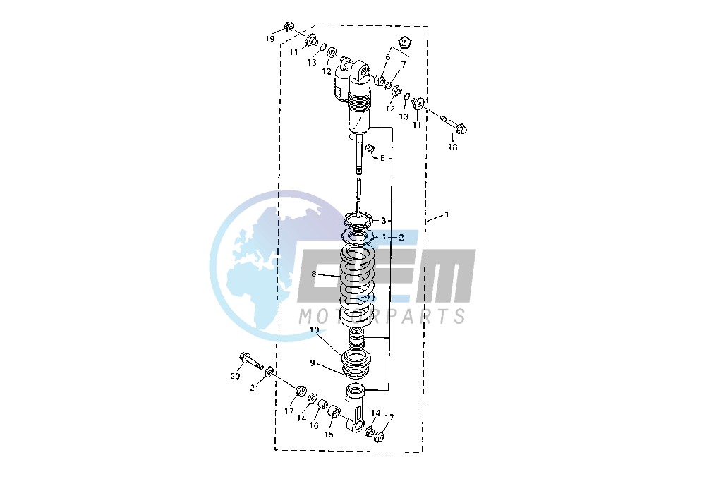 REAR SHOCK ABSORBER MY01