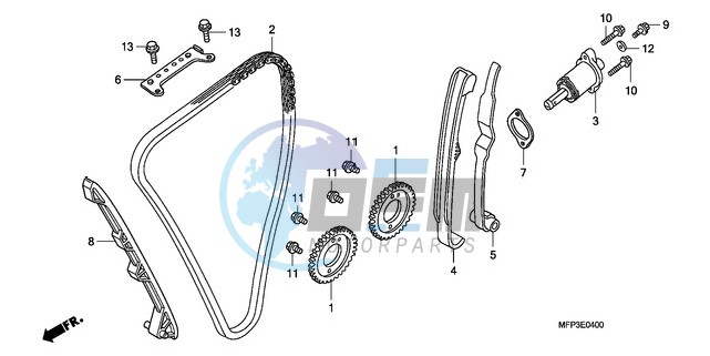 CAM CHAIN/TENSIONER