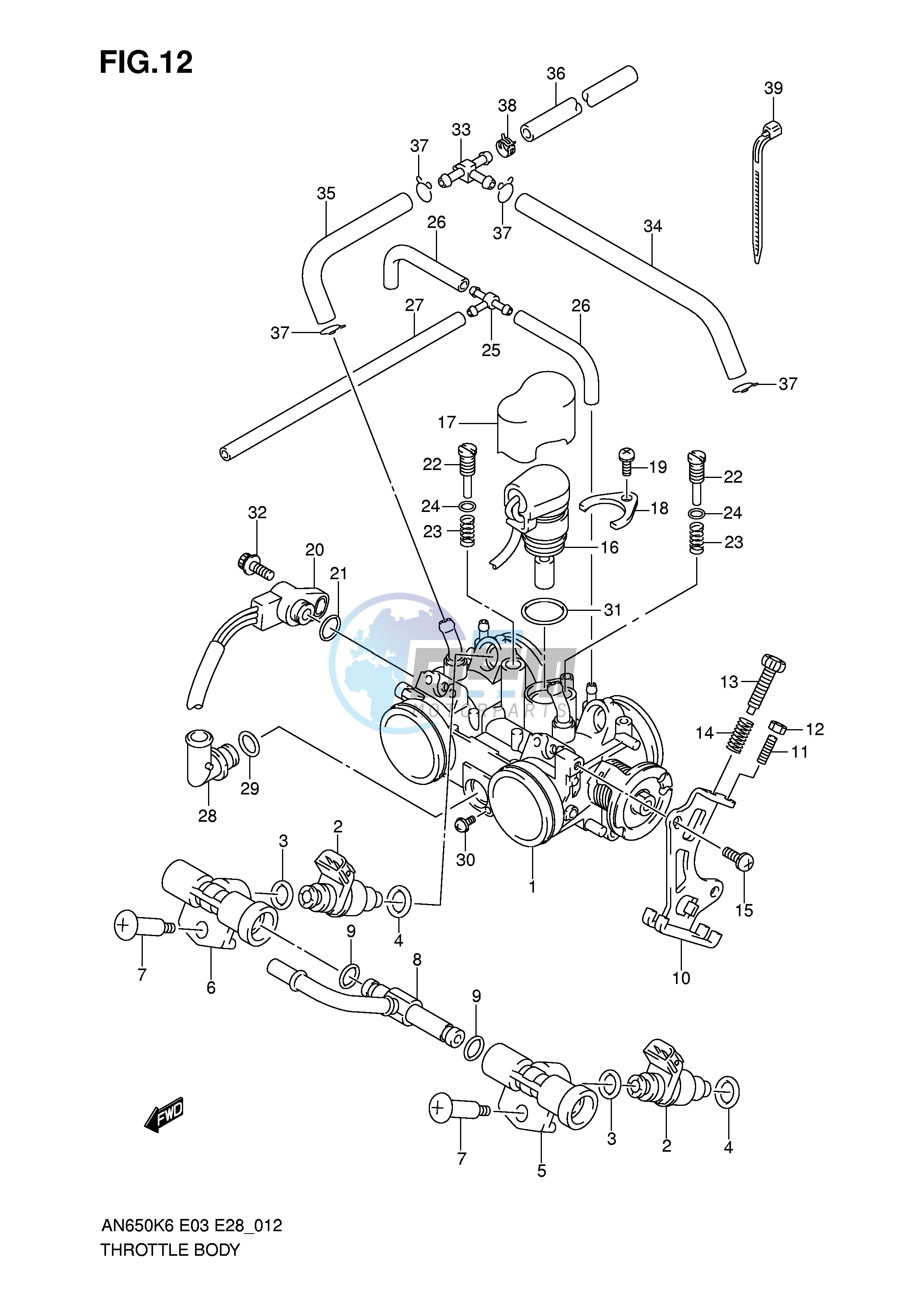 THROTTLE BODY (MODEL K6)