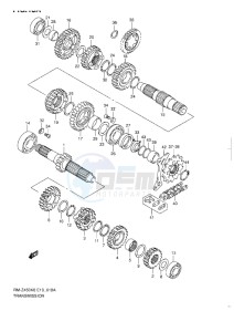 RM-Z 450 drawing TRANSMISSION L1