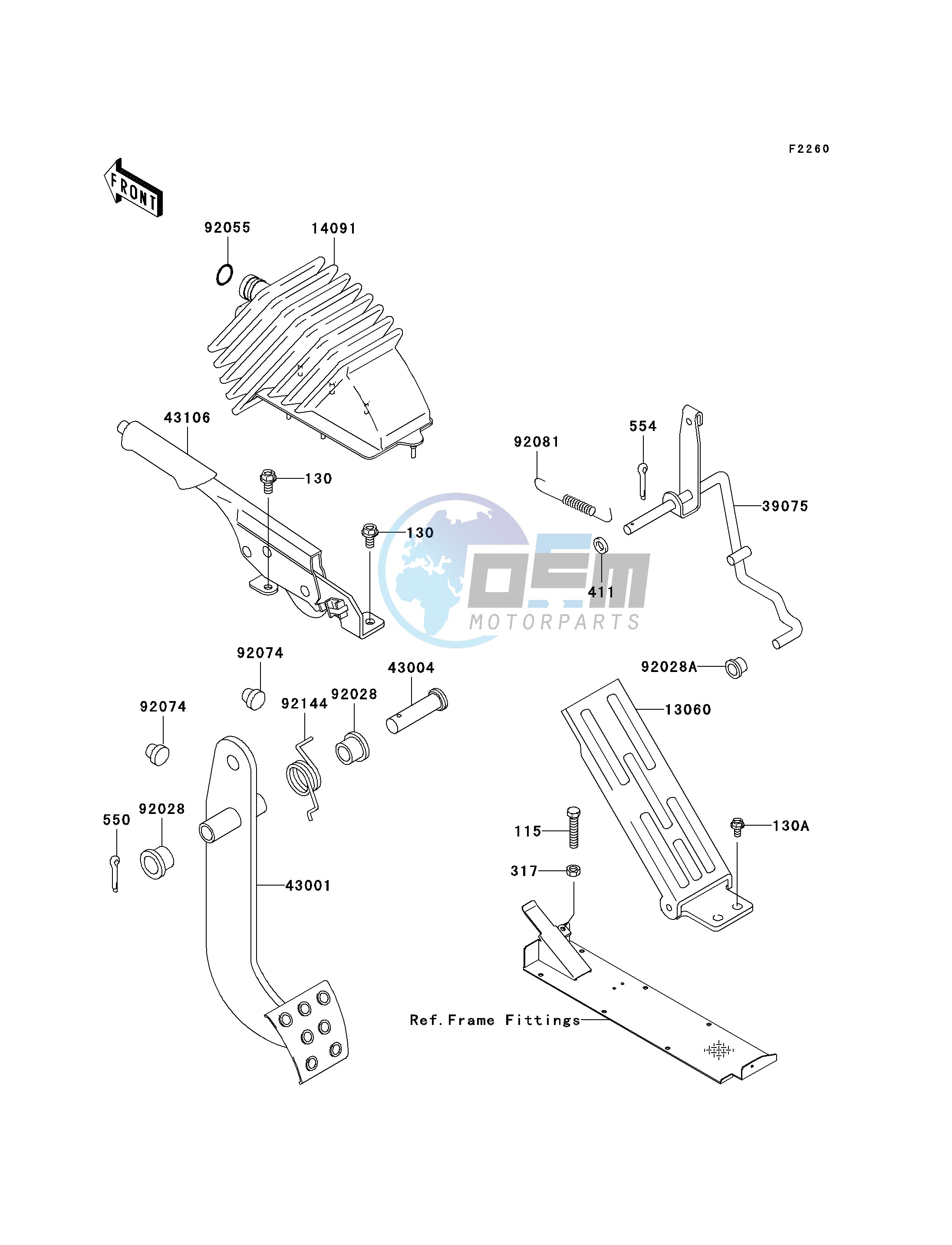 BRAKE PEDAL_THROTTLE LEVER