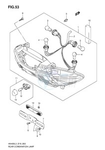 AN400 BURGMAN EU drawing REAR COMBINATION LAMP