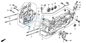 FES125 PANTHEON drawing CRANKCASE (FES1253-5)(FES1503-5)