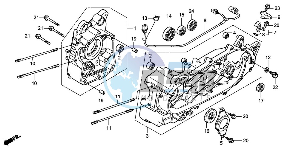 CRANKCASE (FES1253-5)(FES1503-5)