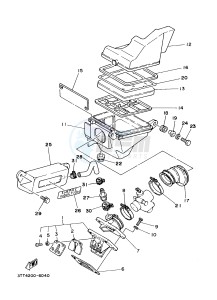 DT125 (3TTN) drawing ADMISION INTAKE