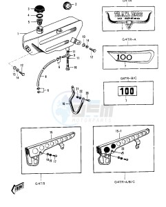 G4 TR (D-E) 100 drawing OIL TANK_CHAIN COVER -- 70-73- -