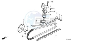 SH150D9 Europe Direct - (ED / KMH) drawing CAM CHAIN/TENSIONER