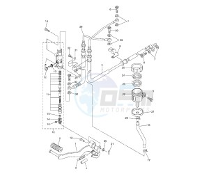 FZ1-NA 1000 drawing REAR MASTER CYLINDER