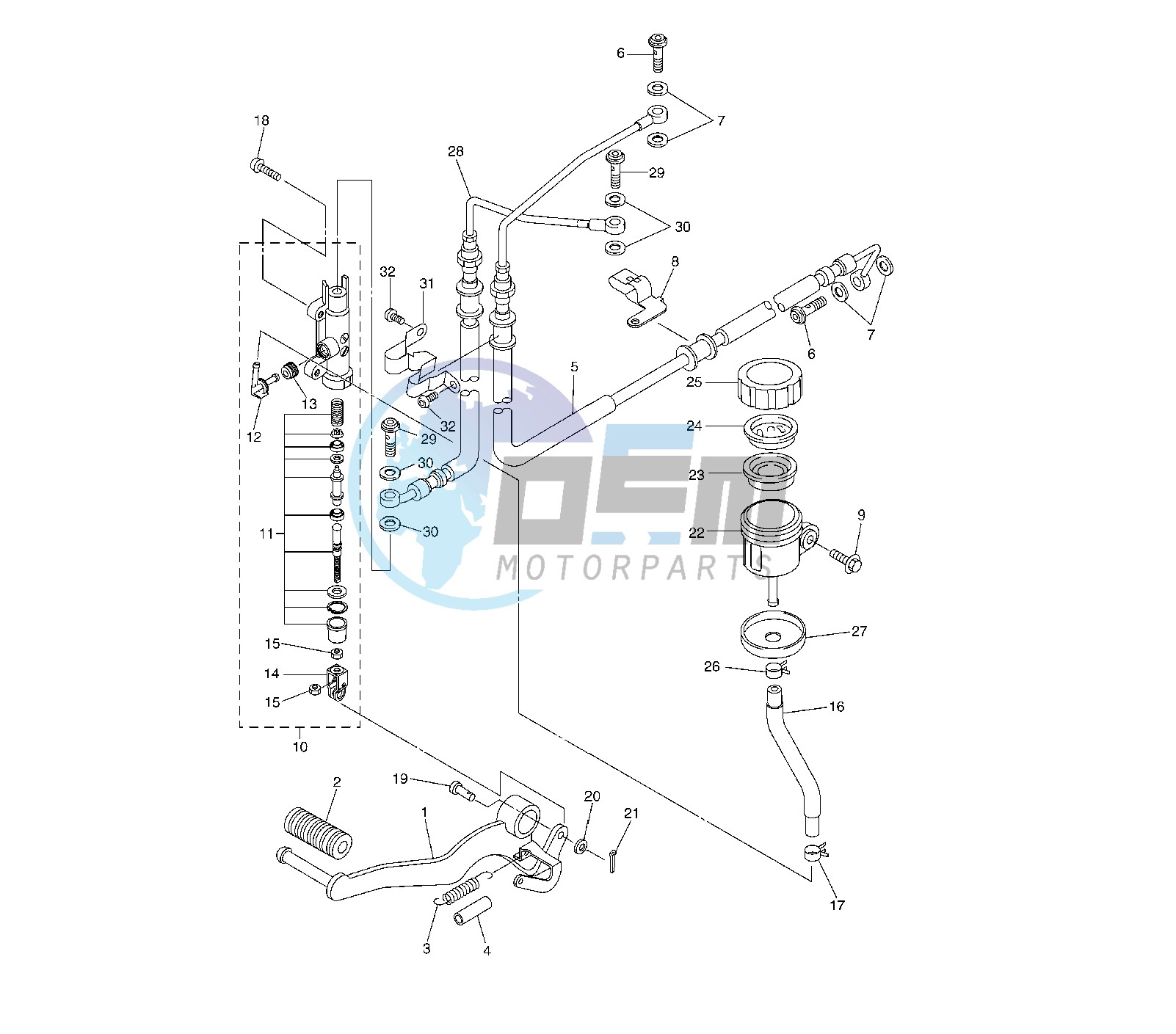 REAR MASTER CYLINDER