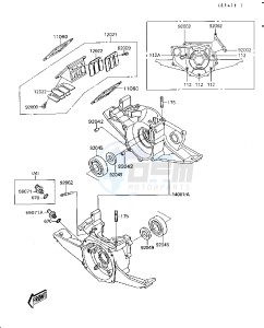 JS 300 A [300 SX] (A1-A5) [300 SX] drawing CRANKCASE