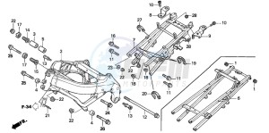 CBR600F4 drawing FRAME BODY