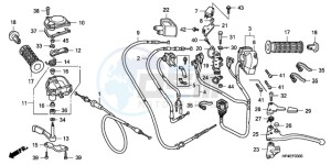 TRX420FMA Australia - (U / 4WD) drawing HANDLE LEVER/SWITCH/CABLE