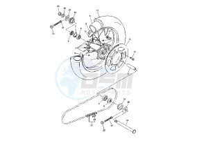 WR F 250 drawing REAR WHEEL