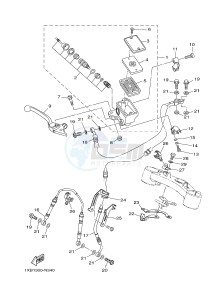 MT07A MT-07 ABS 700 (1XBA 1XBB) drawing FRONT MASTER CYLINDER