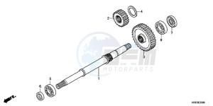 TRX500FPEC drawing FINAL SHAFT