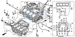 CBR600RRA BR - (BR) drawing CRANKCASE