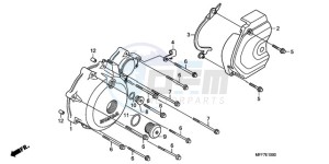 XL700VA9 UK - (E / ABS MKH SPC) drawing LEFT CRANKCASE COVER