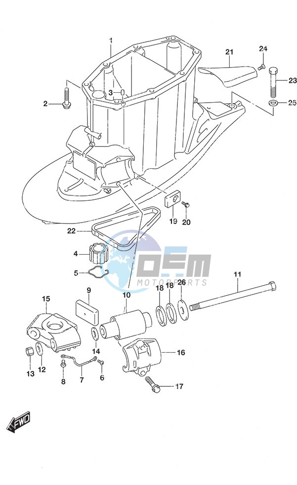 Drive Shaft Housing w/Transom (X)