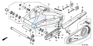 CBR1000RA9 Korea - (KO / ABS HRC) drawing SWINGARM