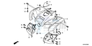 TRX420TMC drawing FRONT FENDER