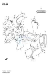 VL800 (E2) VOLUSIA drawing FRAME COVER (VL800CL1 E2)