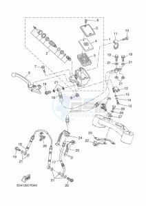 XSR700 MTM690-U (BLH1) drawing FRONT MASTER CYLINDER