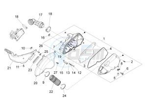 LXV 150 4T 3V E3 (APAC) (CN, RI, VT) drawing Air filter