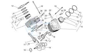 1200 Sport 8V drawing Drive shaft - Cylinder